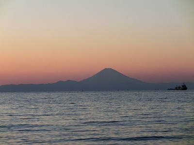 夕焼のきれいな館山の海
